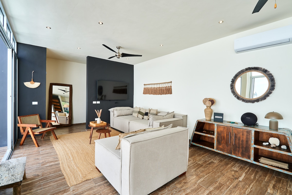 Casa Flamingo villa de 3 recámaras con camas king-size y baños privados en La Veleta